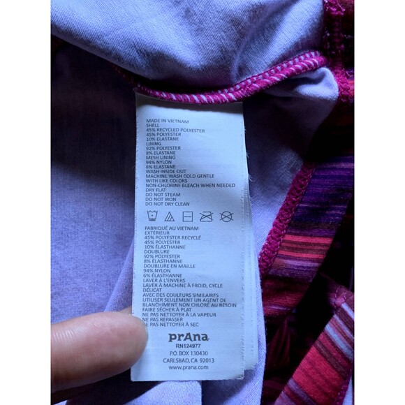 PrAna, Women's Athleisure Mini "Shauna Dress," Purple & Pink, Small, Used - Picture 5 of 7